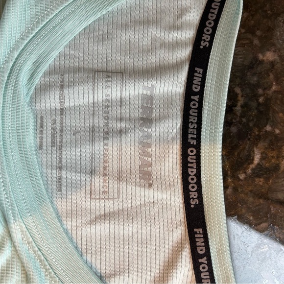 NWT Terramar All Season Performance Men’s Long Sleeve Shirt. Spring ‘23. Aqua. L - Picture 5 of 12